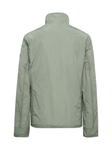 GOLDNER Kurzgröße:  Sportive Übergangsjacke mit Stehkragen in salbei
