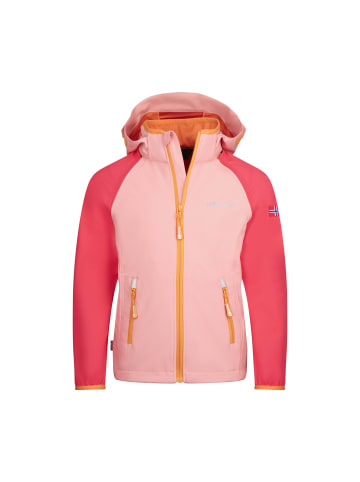 Trollkids Zip-Off Softshelljacke Rondane in dahlia