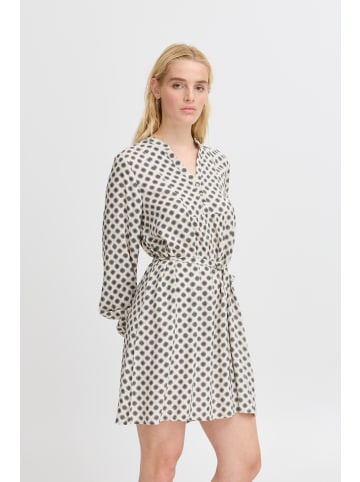 ICHI Kleid IHVERA Loose fit in Black Dot aop