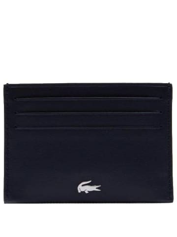 Lacoste FG - Kreditkartenetui Leder 6 cc 11 cm in blau