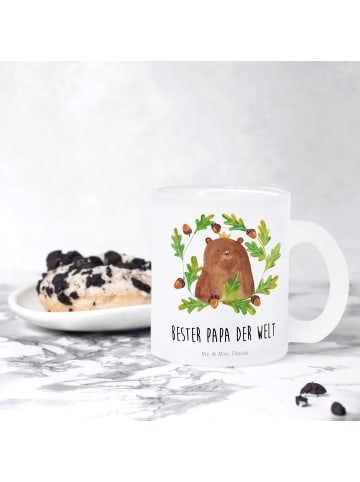 Mr. & Mrs. Panda Teetasse Bär König mit Spruch in Transparent