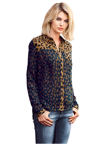 Heine Druckbluse in marine