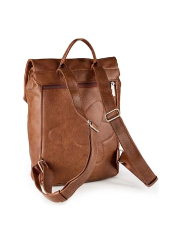 Zwei Mademoiselle.M Daypack 35 cm Laptopfach in cognac