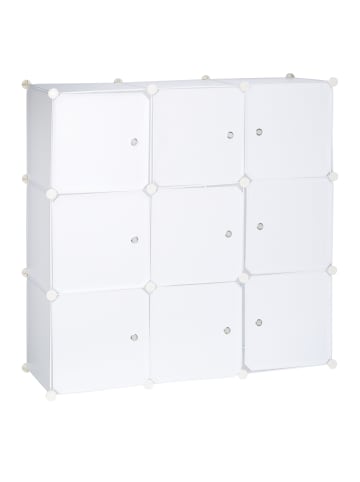 Regalsystem in Weiß - (B)95x (H)95 x (T)32 cm