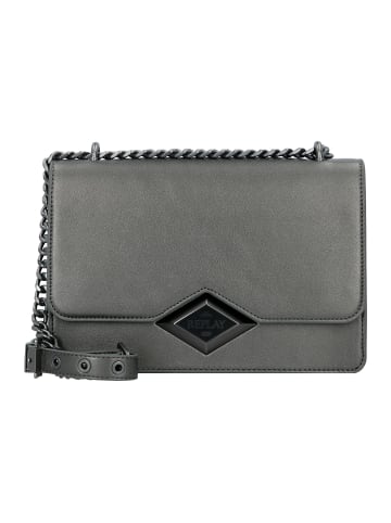 Replay Schultertasche 24.5 cm in gun metal