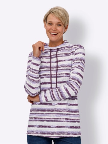 Sieh an! Langarmshirt in feige-ecru-bedruckt