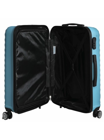 Paradise by CHECK.IN Kingston - 4-Rollen-Trolley 67 cm (lila) in türkis
