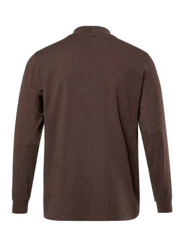 JP1880 Kurzarm T-Shirt in dunkelbraun