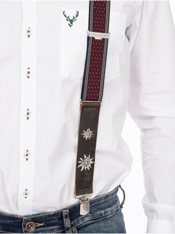 Schuhmacher Hosenträger HOT-740-4 in weinrot