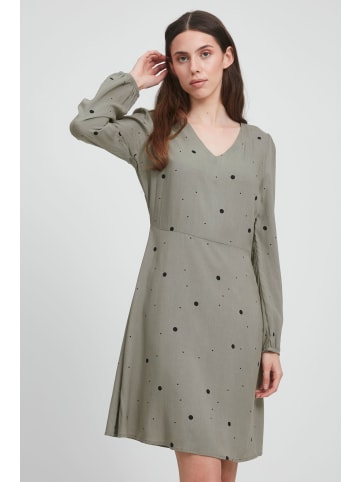 ICHI A-Linien-Kleid IHVERA DR16 - 20115114  Kleid mit Muster in Grün