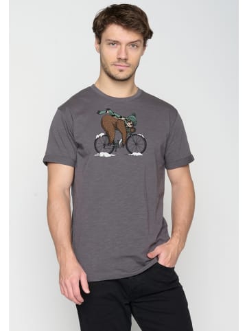 GreenBomb T-Shirt Animal Sloth Ice in Anthracite