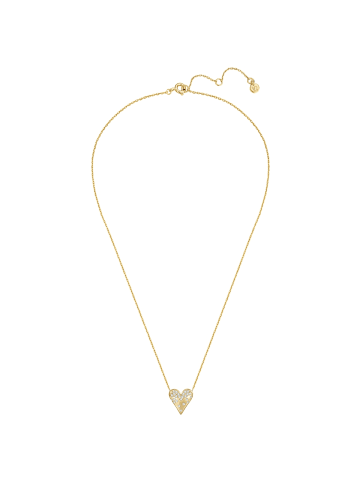 Glanzstücke München Kette Herz aus Sterling Silber mit Zirkonia in gelbgold