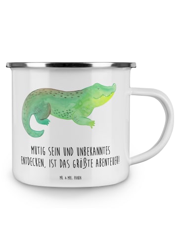 Mr. & Mrs. Panda Pott Unbekannte Orte erkunden mit Spruch in Weiß