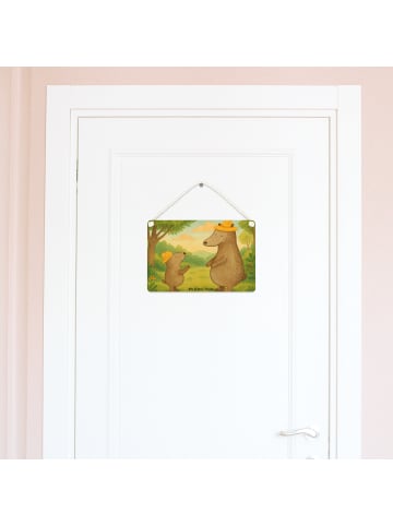 Mr. & Mrs. Panda Dekoschild Bären mit Hut Design ohne Spruch in Weiß