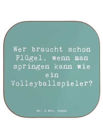 Mr. & Mrs. Panda Tassen Untersetzer Spruch Volleyball Sprung mit... in Meeresbrise