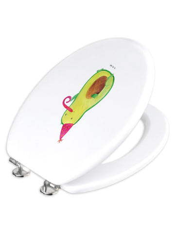 Mr. & Mrs. Panda Klo-Deckel Avocado Feier ohne Spruch in Weiß