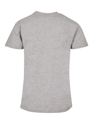 F4NT4STIC T-Shirt Pink Schmetterling TEE UNISEX in grau meliert