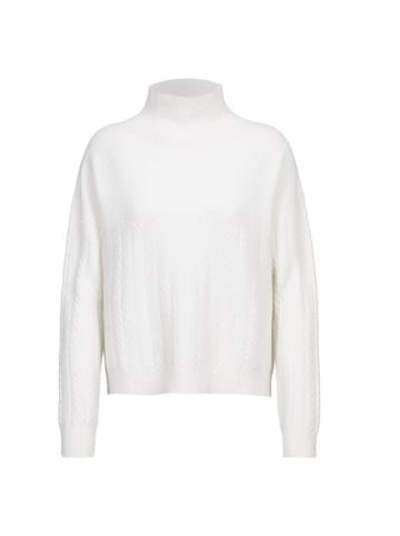 Herrlicher LIO KNIT VISCOSE MIX Strickpullover in Creme