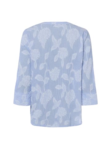 Marie Lund Bluse in blau weiß