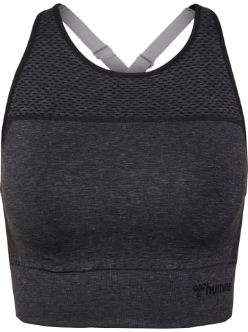 Hummel Hummel Top Hmlmt Yoga Damen Atmungsaktiv Feuchtigkeitsabsorbierenden Nahtlosen in BLACK MELANGE