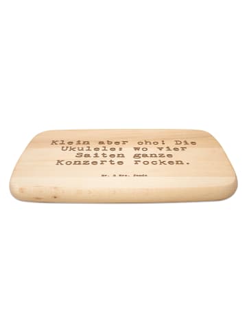 Mr. & Mrs. Panda Schneidebrett Spruch Ukulele Magie mit Spruch in Transparent