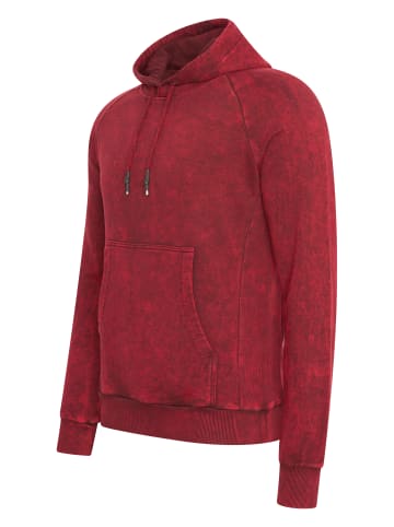 Rusty Neal Verwaschener Kapuzenpullover Regular Fit in Rot