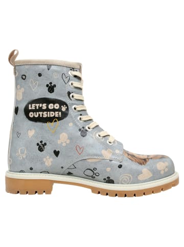 Dogo Longe Boots - Hello My Hooman in Blau 42