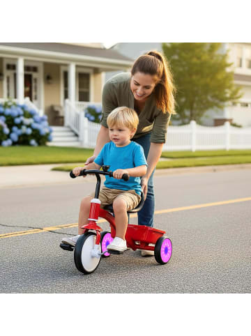 COSTWAY Kinder Dreirad 3–5 Jahre in Rot
