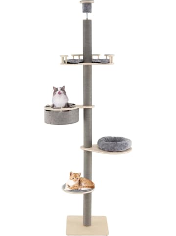 COSTWAY Kratzbaum deckenhoch in Grau