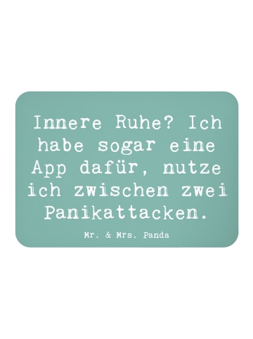 Mr. & Mrs. Panda Kühlschrank Magnet Spruch Innere Ruhe mit Spruch in Meeresbrise