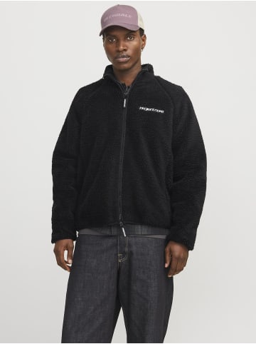 Jack & Jones Teddyfell Jacke in Black