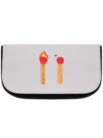 Mr. & Mrs. Panda Waschtasche Streichhölzer ohne Spruch in Grau Pastell