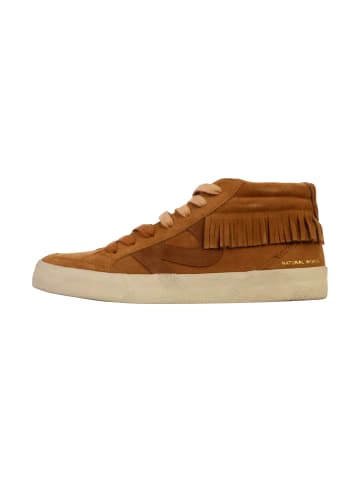 natural world Hohe Sneaker aus Leder Braun