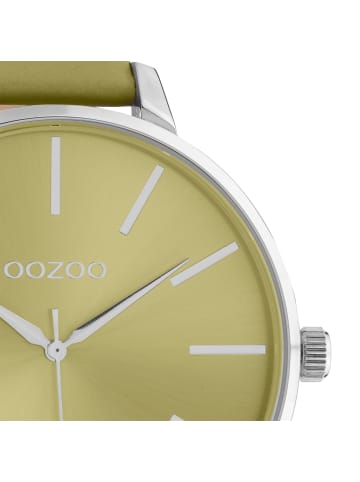 Oozoo Armbanduhr Oozoo Timepieces ockergelb extra groß (ca. 48mm)