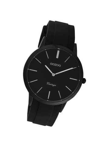 Oozoo Analog-Armbanduhr Oozoo Vintage Series schwarz groß (ca. 42mm)