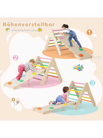 COSTWAY 4 in 1 Kletterdreieck ab 1 Jahre in Bunt