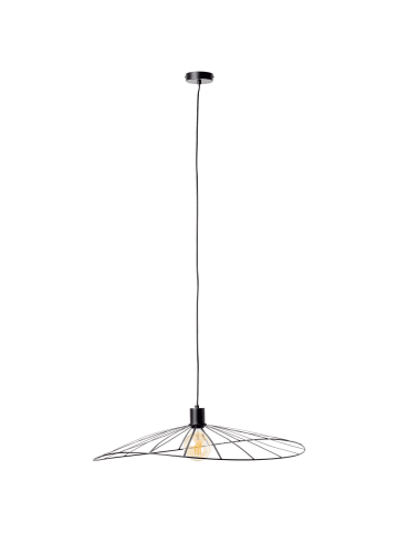 Brilliant Pendelleuchte, 1-flammig Leika ⌀ 70 cm in schwarz matt