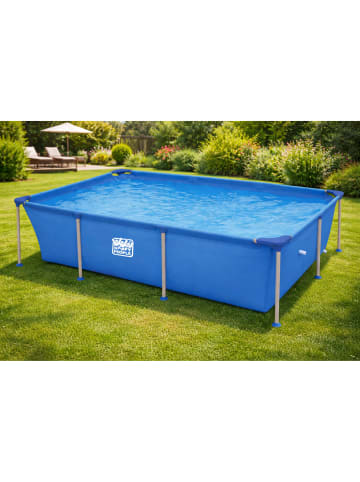 Happy People Happy People Stahlrahmenpool 258x179x66cm in blau