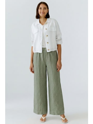 Oui Leinen Blouson in optic white