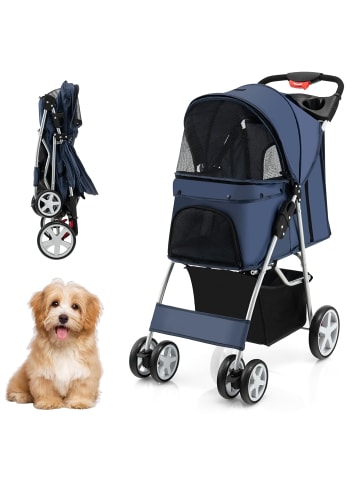 COSTWAY Hundewagen in Blau