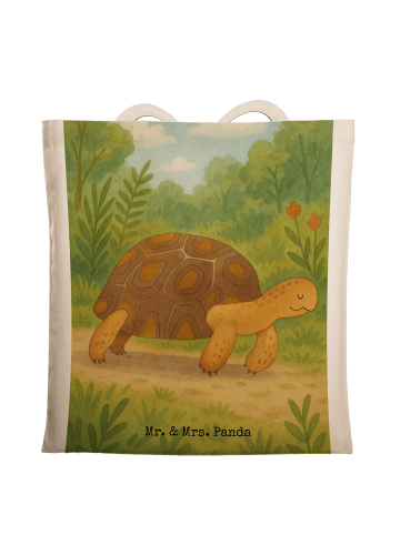 Mr. & Mrs. Panda Schultertasche Schildkröte MHerzieren Design o... in Weiß