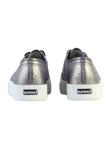 Superga Sneaker mit Schnürsenkeln Grau