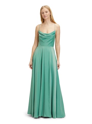 Vera Mont Abendkleid mit Wasserfallausschnitt in Light Green