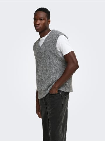 ONLY & SONS Weste in Medium Grey Melange 1
