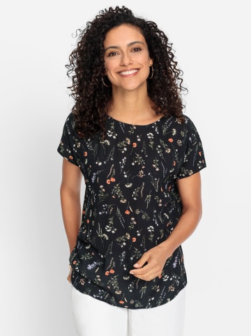 WITT WEIDEN Schlupfbluse in schwarz-bedruckt