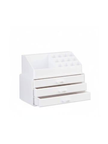 relaxdays Makeup Organizer in Weiß