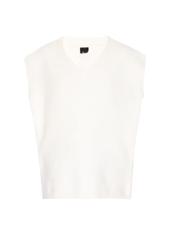 DreiMaster Damen Pullunder in Wollweiss