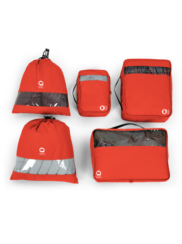Hauptstadtkoffer Koffer Packhilfe 5-teilig Reise-Packtaschen Kofferorganizer in Orange