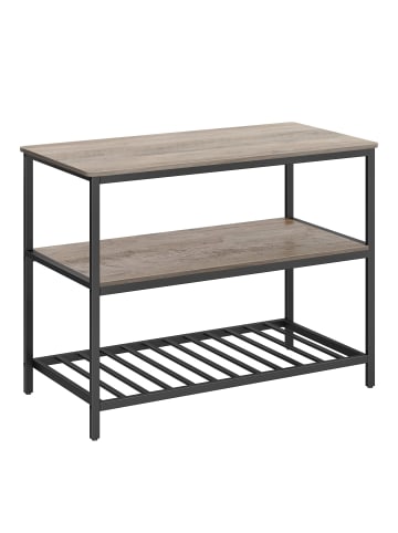 VASAGLE Küchenregal Barnet in Greige-Schwarz - (B)120 x (H)90 x (T)60 cm