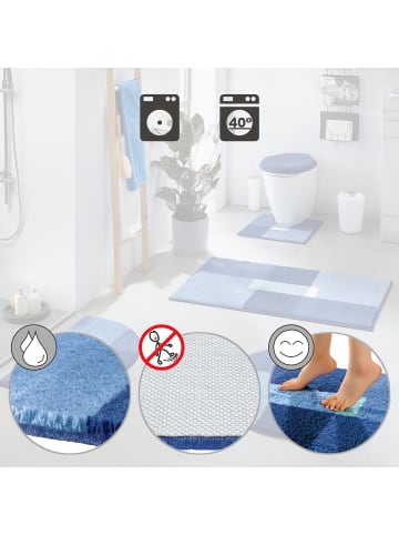 Erwin Müller Badematte Zagori in blau